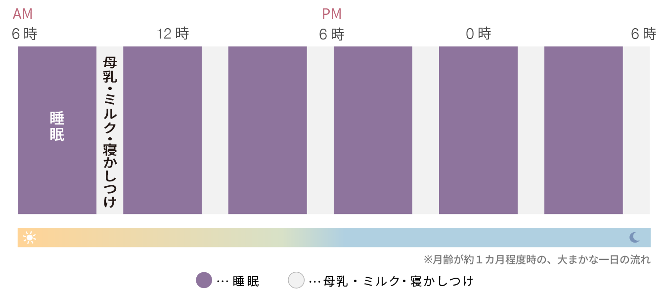 ねんねの理想の睡眠サイクル